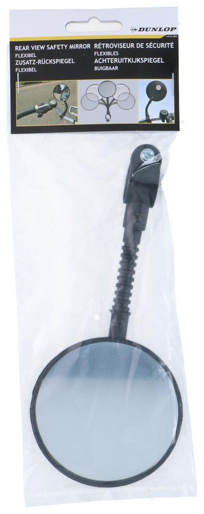 [871125207655] DUNLOP Bike Rear View Mirror and Reflector Rotatable Ø8cm