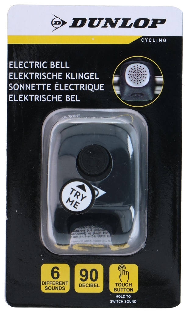 DUNLOP Electric Bicycle Bell with 3 Sound Effects