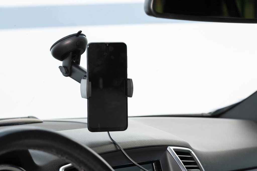 DUNLOP Car Phone Holder With Qi Charger 15W