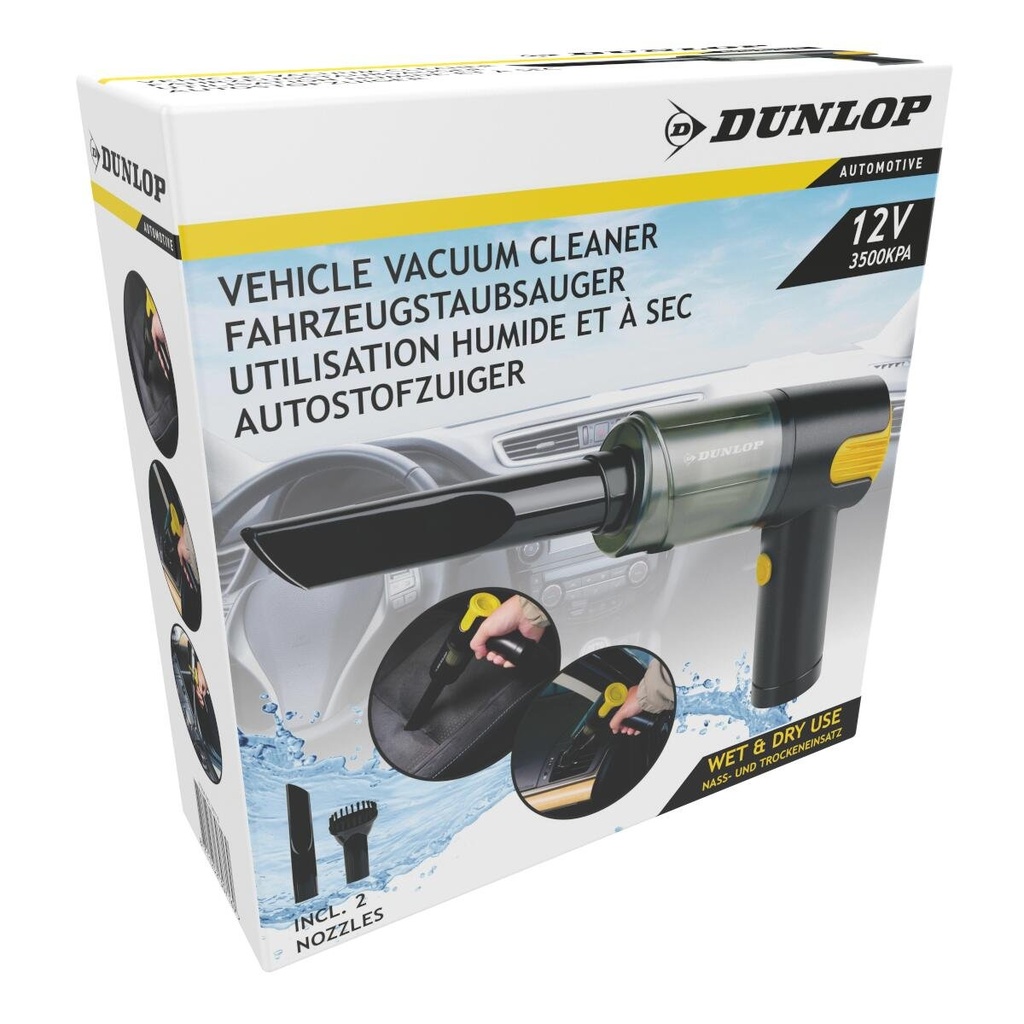 DUNLOP Car Vacuum Cleaner 12V 40W
