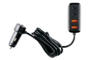 DUNLOP Car Charger 12-24V USB A+C with Hub