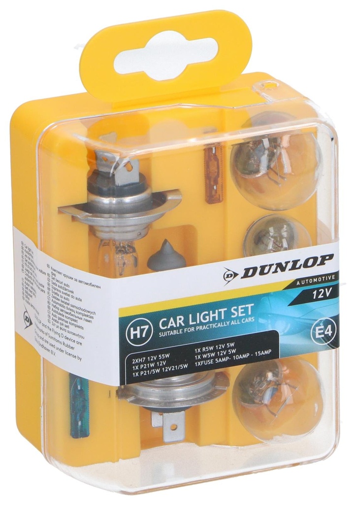 DUNLOP Car Bulb Set H7 12V
