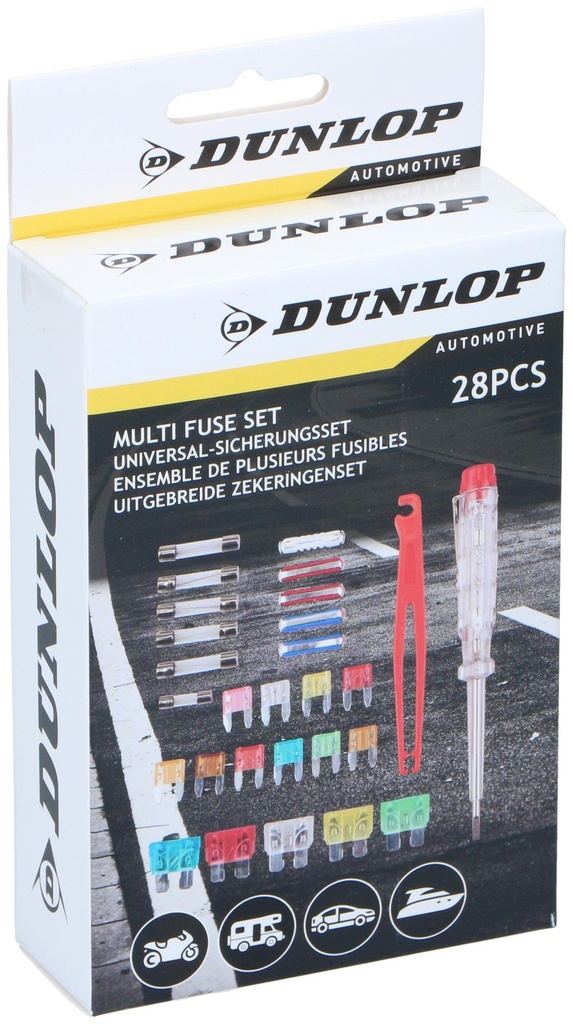 DUNLOP Universal Car Fuse 12V Multiset