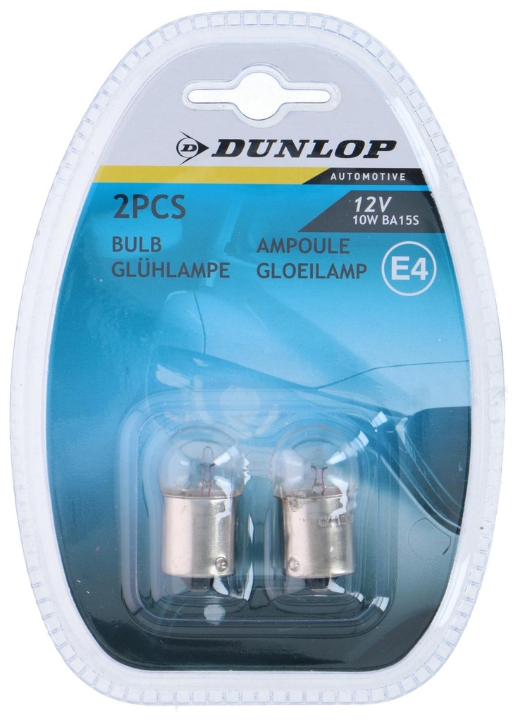 DUNLOP Car Bulb 12V 10W BA15S E4