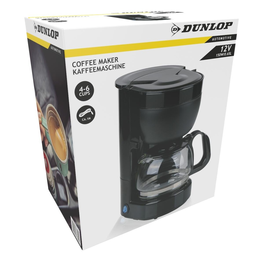 DUNLOP Coffee Maker 12V 170W 0.65L