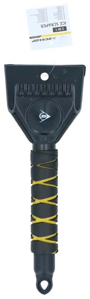 DUNLOP Ice Scraper 2-in-1 Yellow 28cm