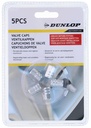DUNLOP Silver Valve Caps 16.5x9.7mm