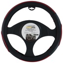 DUNLOP Steering Wheel Cover 38cm Black/Red