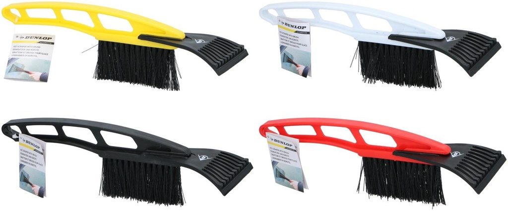 [871125205840] DUNLOP Ice Scraper With Brush 10x31cm