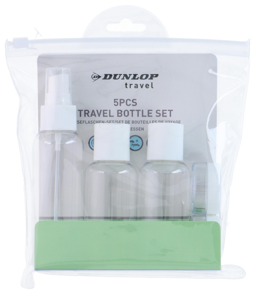 DUNLOP Travel Bottles Transparent