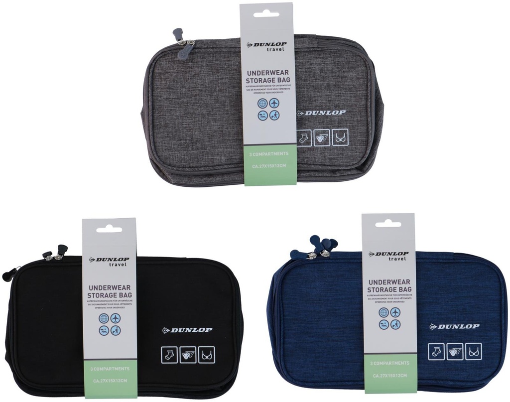 DUNLOP Underwear Storage Bag 28x16x9.5cm