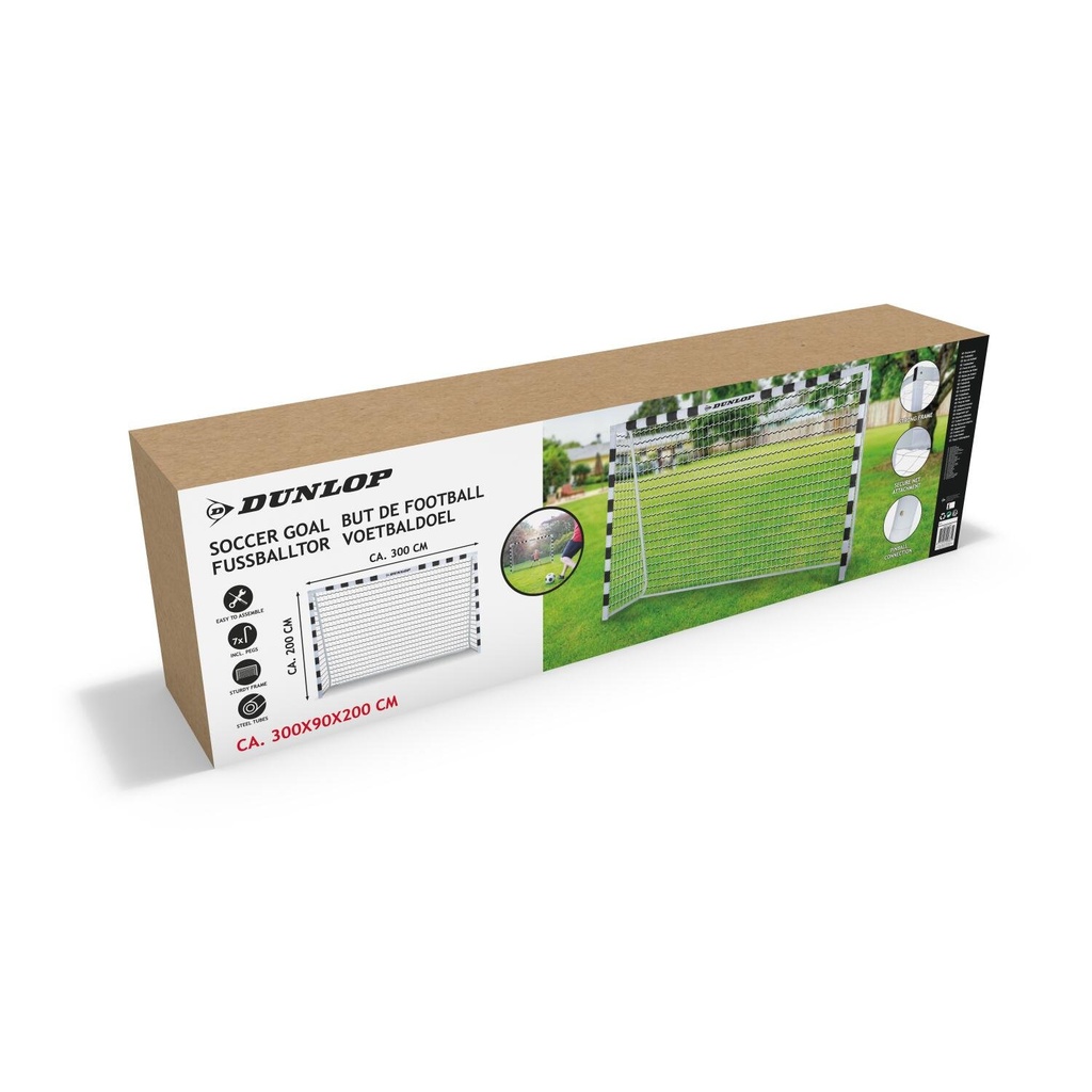 DUNLOP Soccer Goal 300x200x90cm
