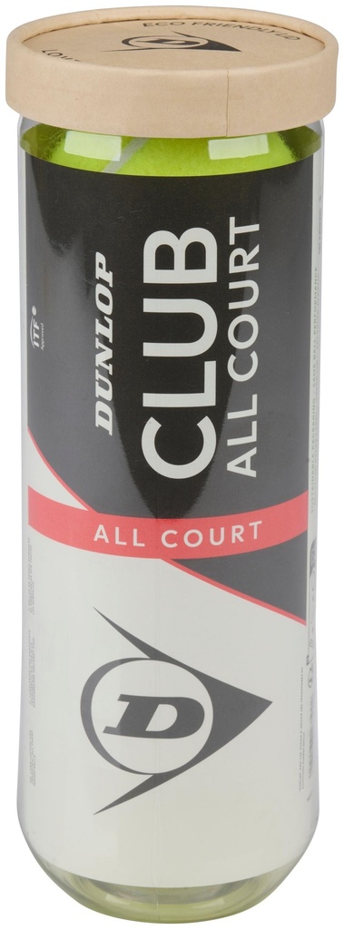 DUNLOP Club All Court Tennis Balls 3pcs