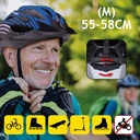 DUNLOP Bicycle Helmet Size M 55-58cm With Visor