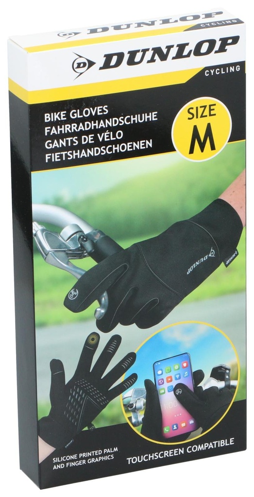 DUNLOP Bicycle Glove Size M Black