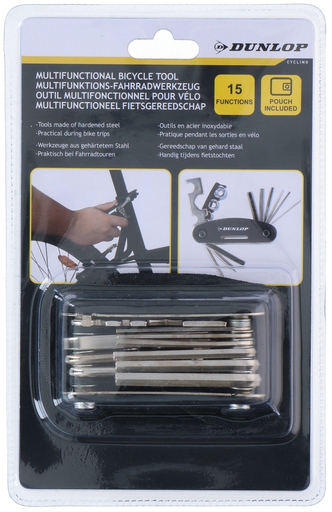 DUNLOP Bicycle Tool 15-in-1 Multifunctional