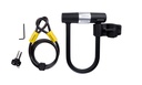 DUNLOP Bike U-lock with Cable and Holder 18x26cm