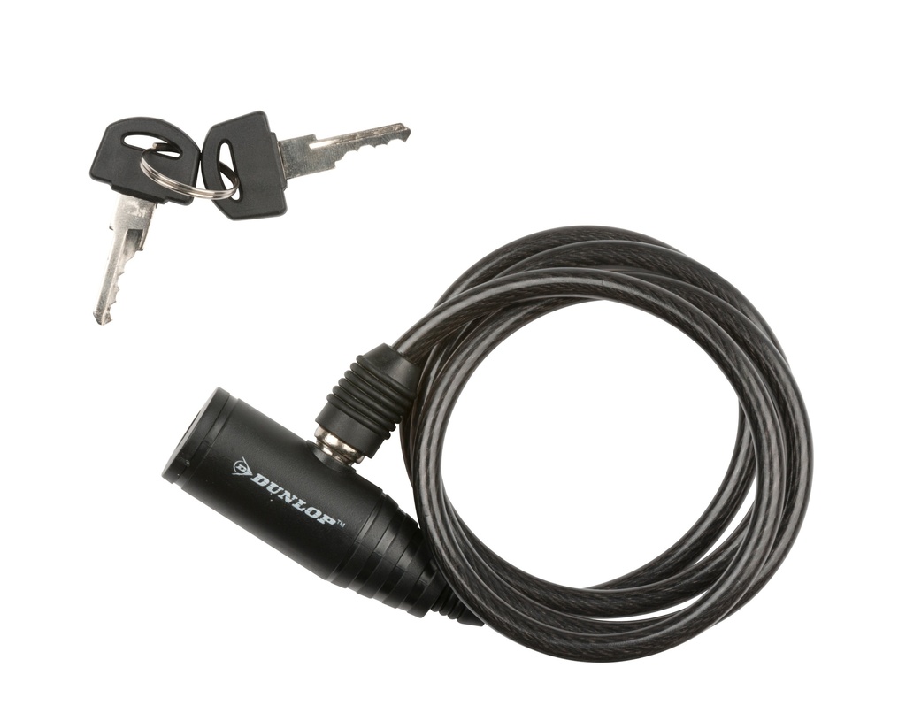 DUNLOP Spiral Lock 8x1500mm with Bracket