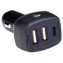DUNLOP Car Charger 2x USB A + USB C 5V/4.8A PD 18W