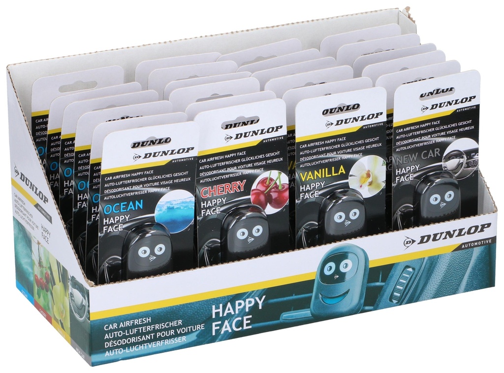 DUNLOP Car Air Freshener Happy Face 4ml