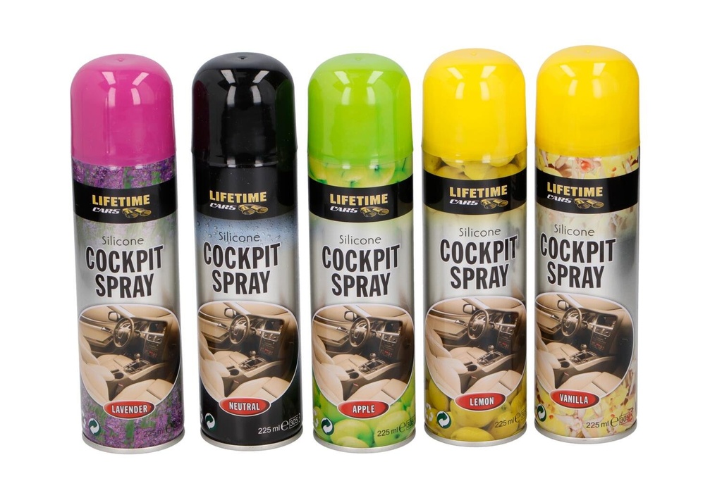 DUNLOP Cockpit Spray 225ml Apple Lemon Lavender Vanilla