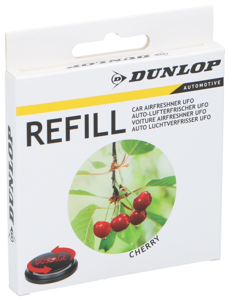 DUNLOP Car Air Freshener UFO Refill Cherry