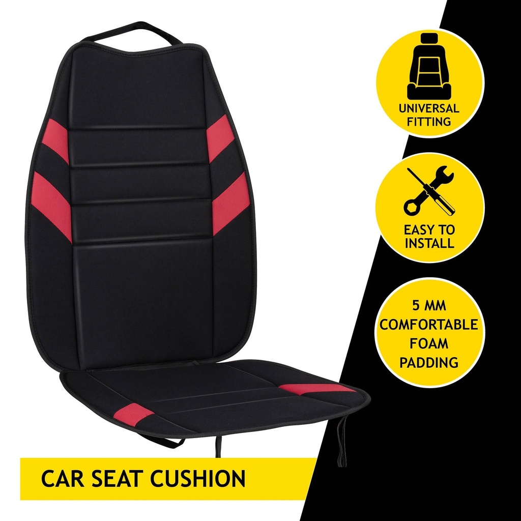 DUNLOP Car Seat Cushion 104x45cm Red Black