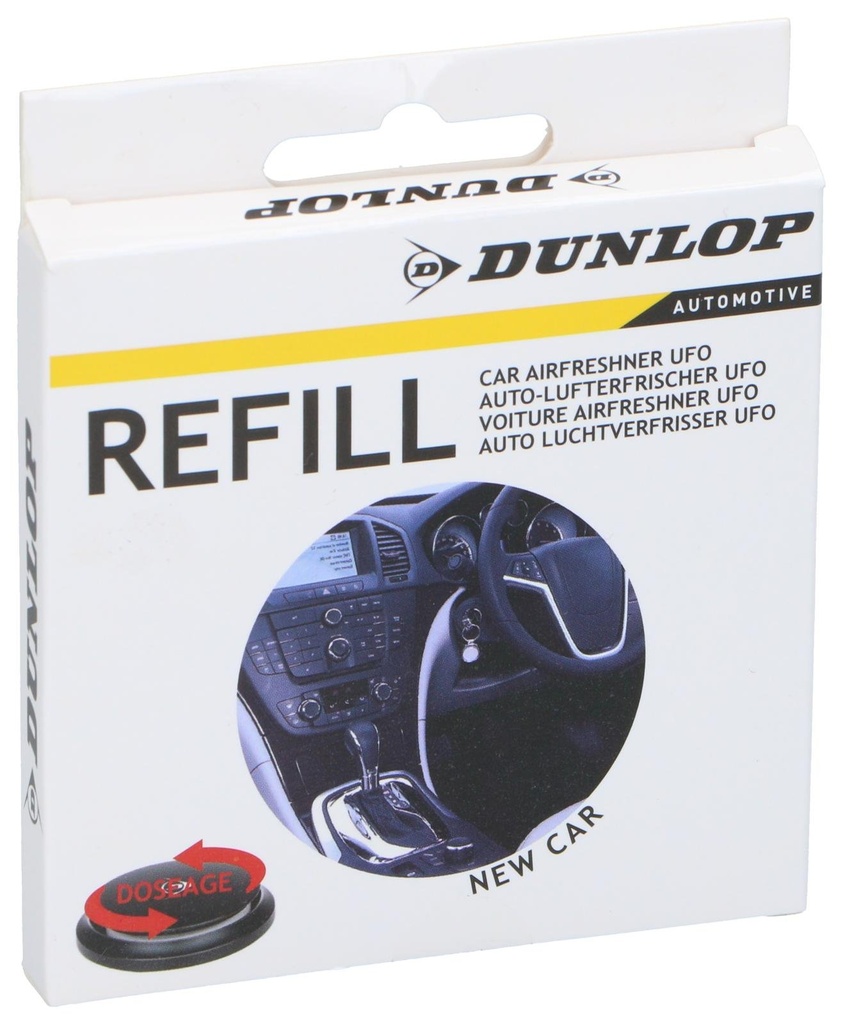 DUNLOP Air Freshener UFO Refill New Car