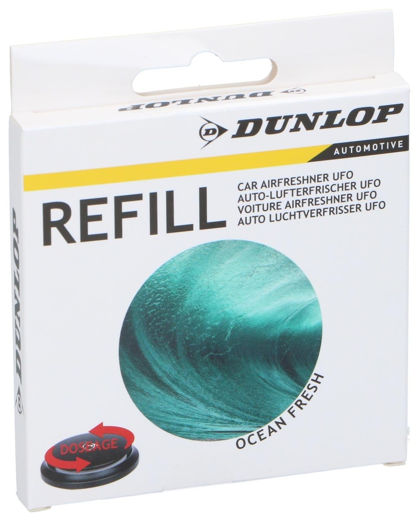 DUNLOP Air Freshener UFO Refill Ocean Fresh