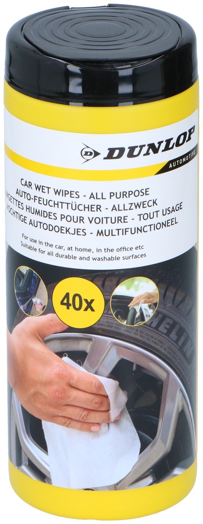 DUNLOP Car All Purpose Wet Cleaning Wipes