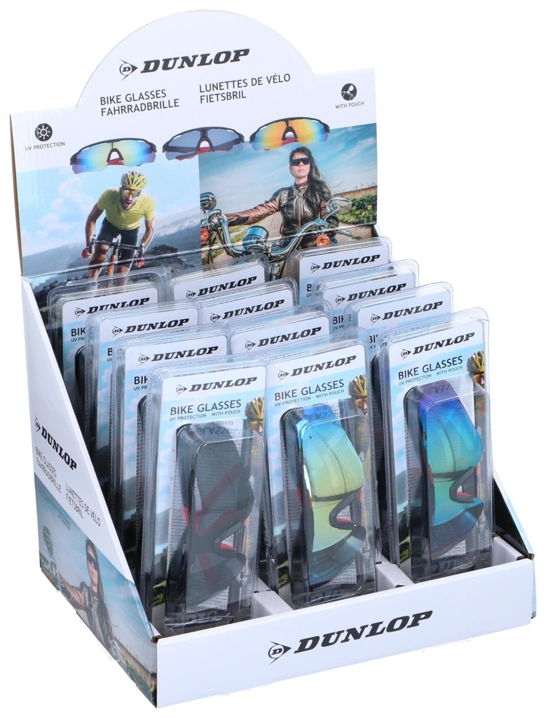 [871125223173] DUNLOP Bike Glasses with Pouch
