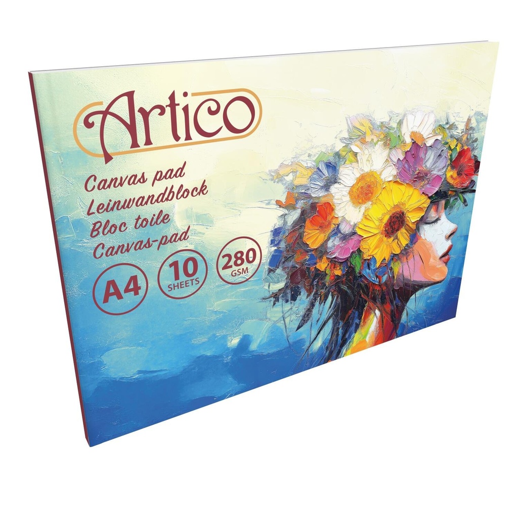 ARTICO Canvas Pad A4 10 Sheets 280gsm