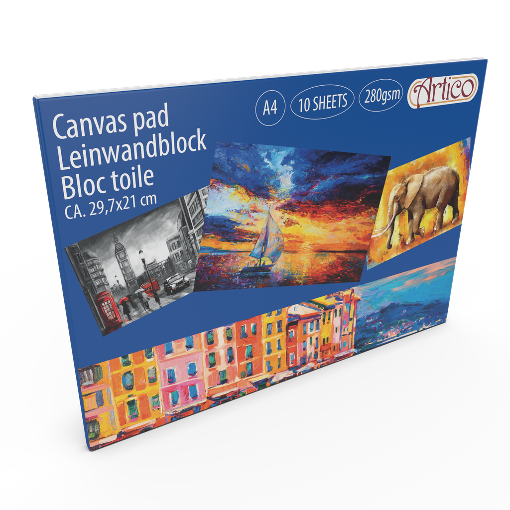 ARTICO Canvas Pad A4 10 Sheets 280gsm