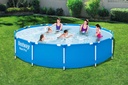 BESTWAY Steel Pro 56706 above ground pool Framed pool Round 6473 L Blue