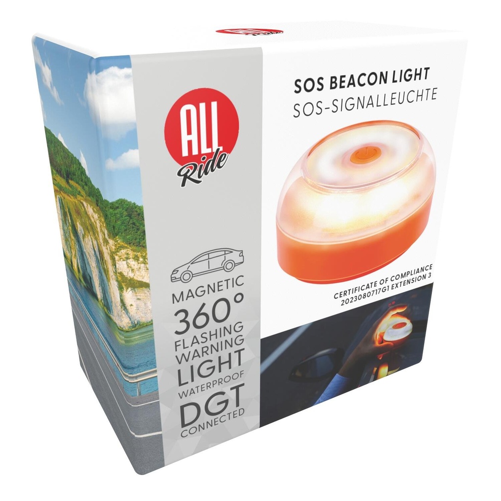 ALL RIDE SOS Beacon Light V16 8x8x4cm