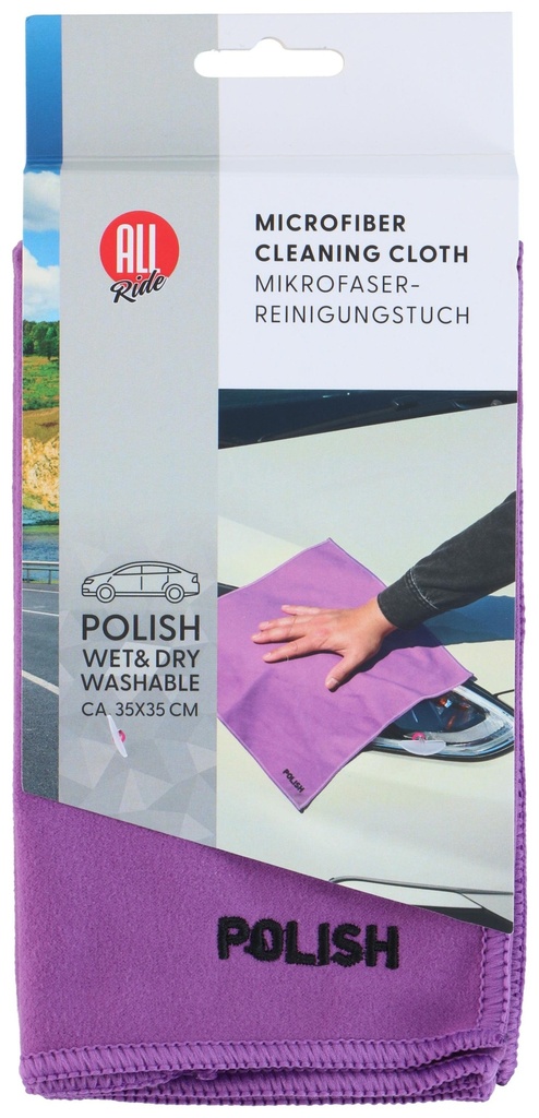 ALL RIDE Microfiber Cloth Polish 35x35cm 200gsm