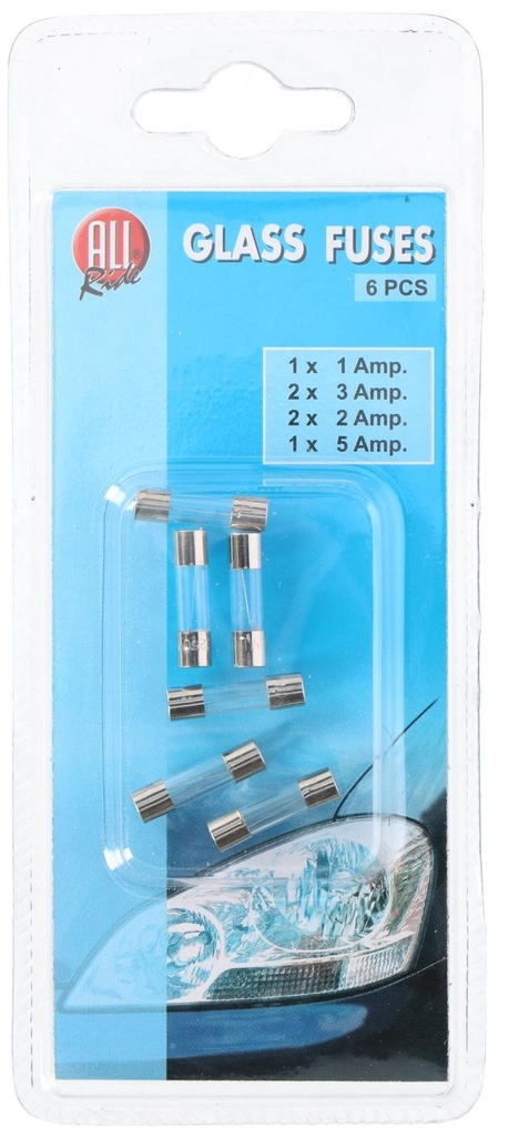 ALL RIDE Glass Fuses 12V for Cars