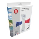 ALL RIDE Cross LED Light USB-A 84LED Red-White-Blue