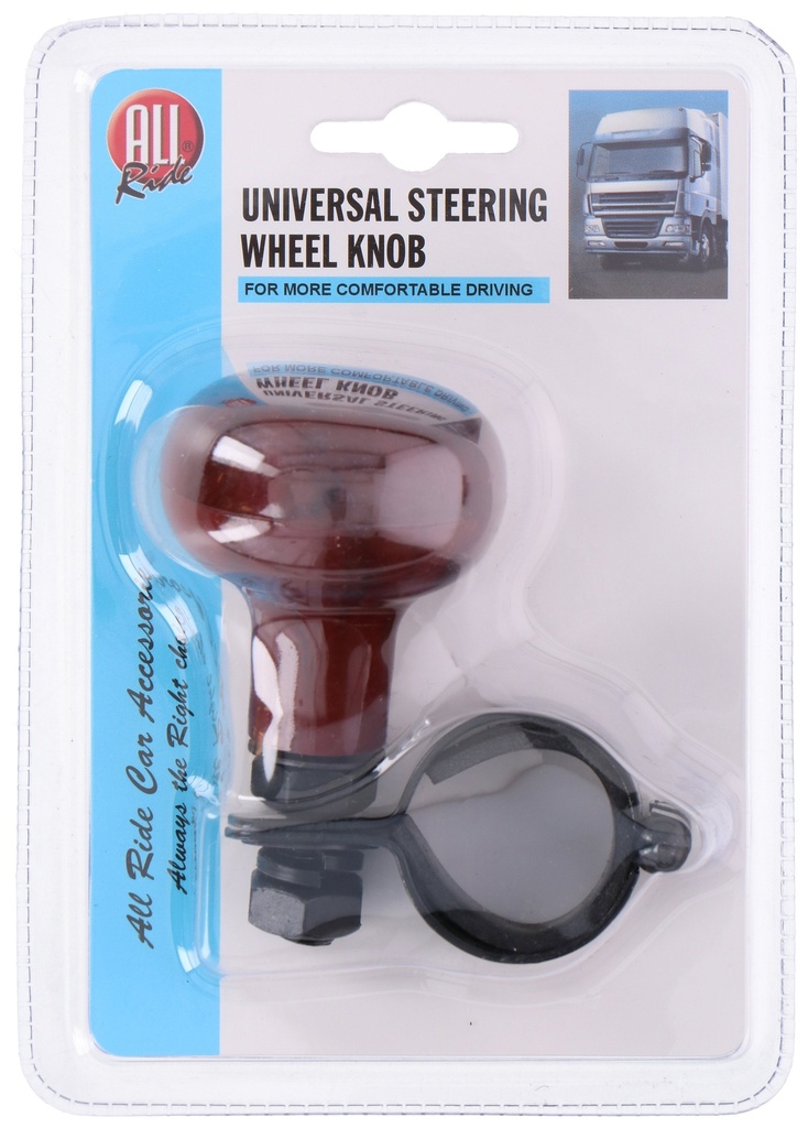 ALL RIDE Steering Wheel Knob Wood Look