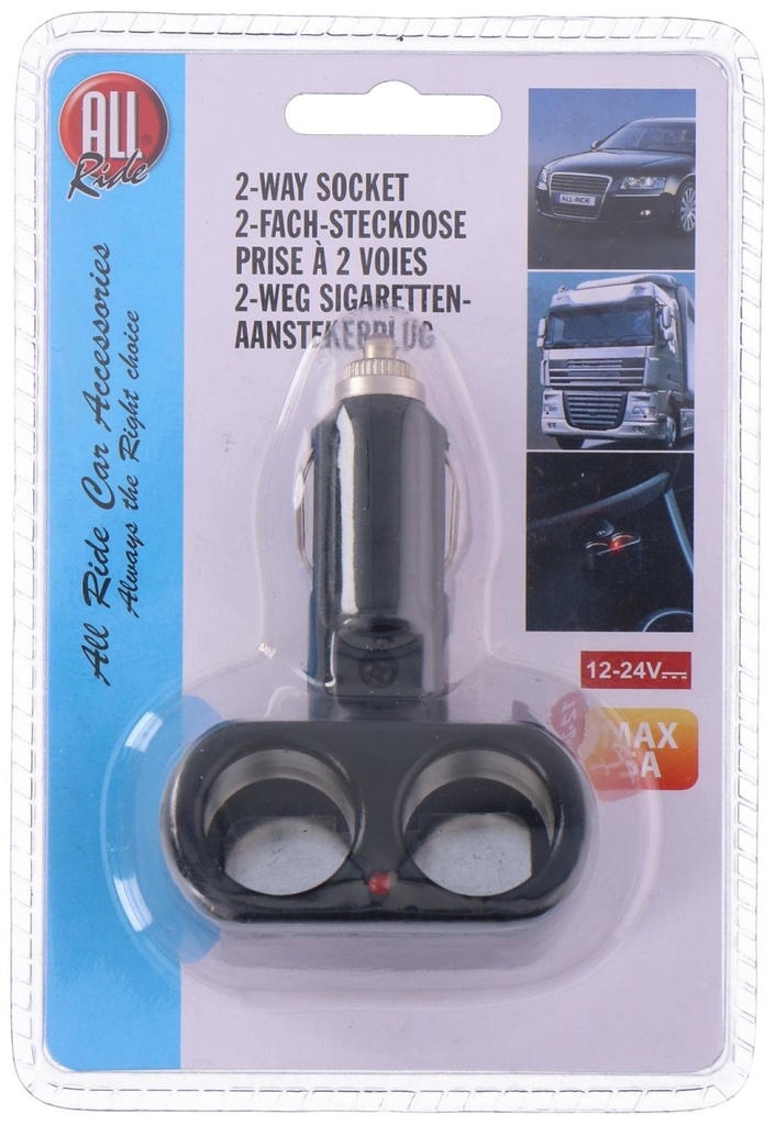 ALL RIDE 2-Way Socket 12-24V