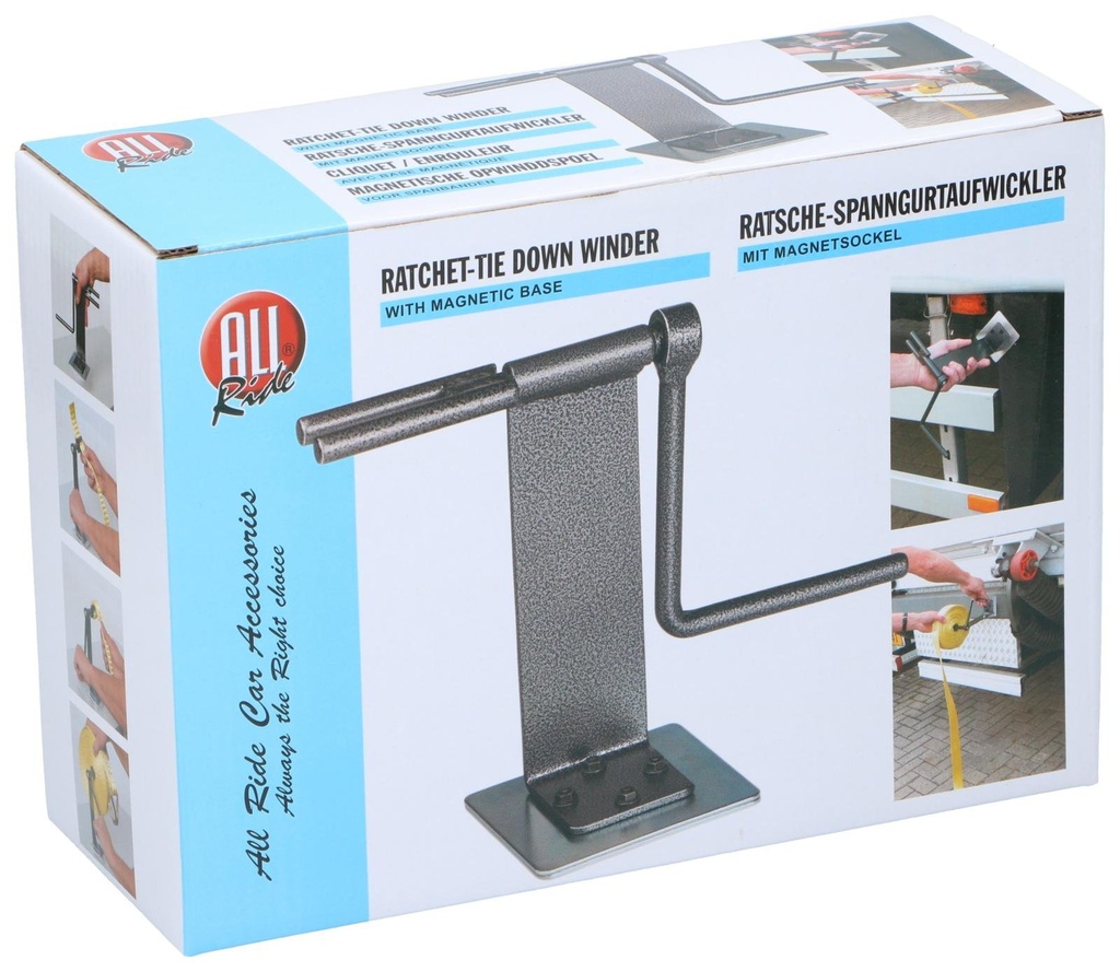 ALL RIDE Ratchet Tie Down Winder With Magnetic Base