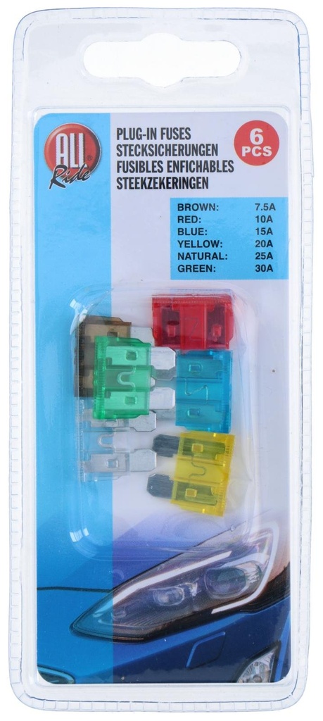 ALL RIDE Plug-In Car Fuses 12V