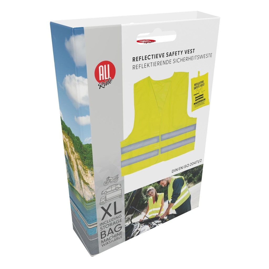 ALL RIDE High-visibility reflective safety vest