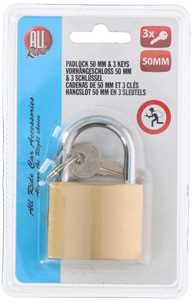 ALL RIDE Safety Padlock 50mm