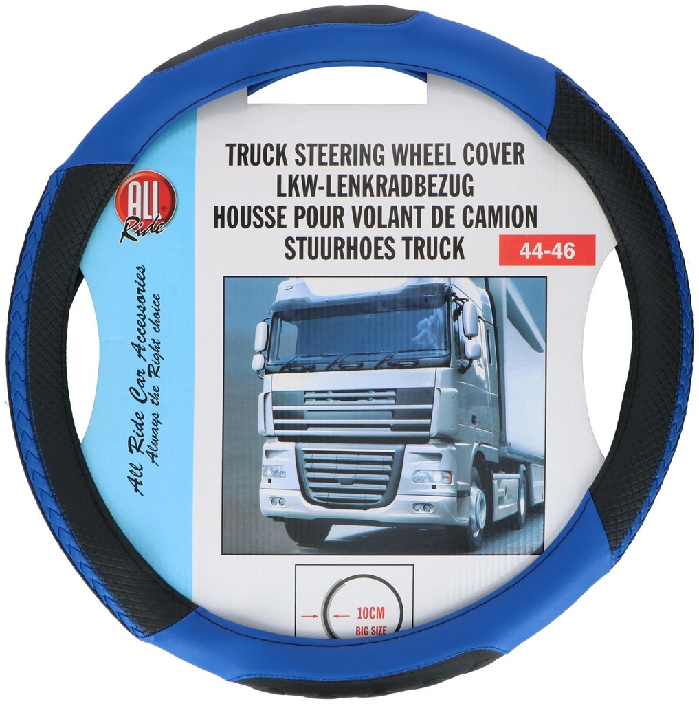 [871125217695] ALL RIDE Steering Wheel Cover Blue/Black 44-46 cm