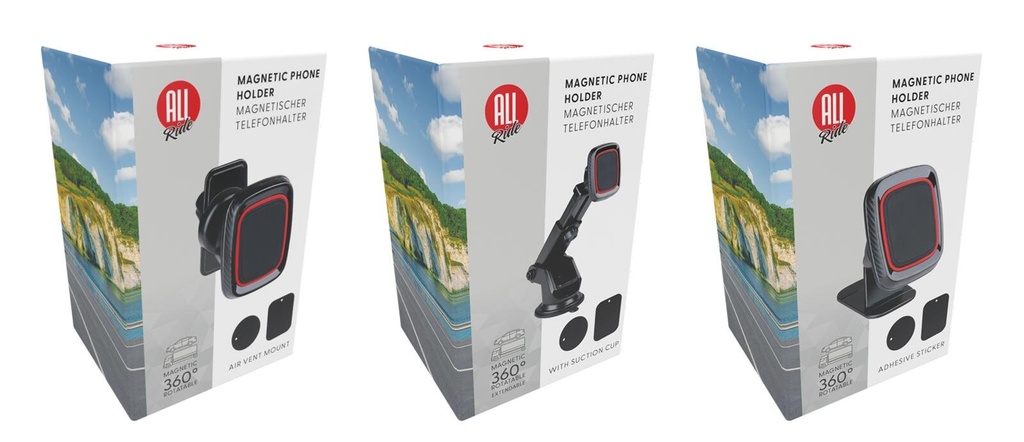 ALL RIDE Car Phone Holder 360° Rotatable