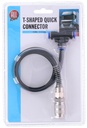 ALL RIDE T-Shaped Connector with Hose 50cm 13kg/cm2