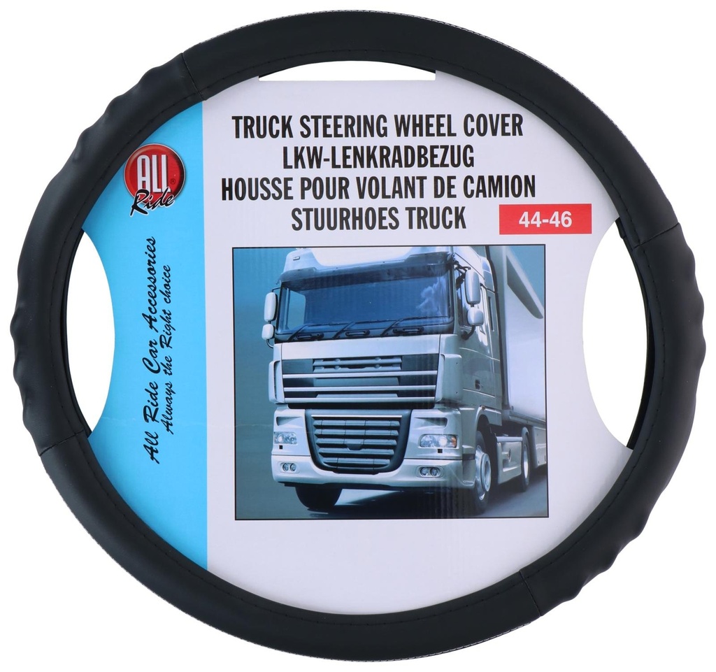 ALL RIDE Steering Wheel Cover Black/Light Grey 44-46cm