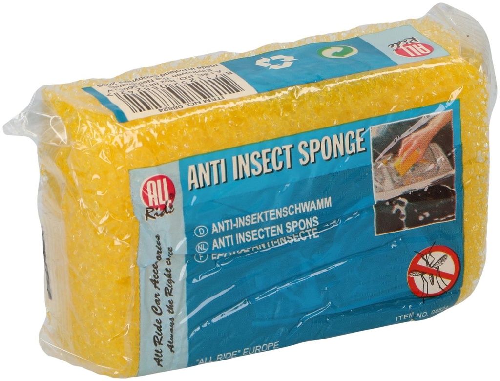 ALL RIDE Anti-Insect Sponge Yellow 11x7x3.5cm