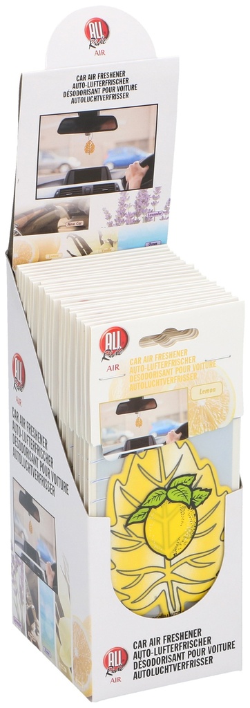 ALL RIDE Air Freshener Card Lemon Leaf